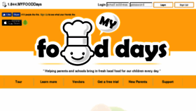 What Myfooddays.com website looked like in 2018 (5 years ago)