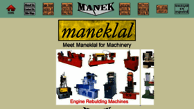 What Maneklalexports.com website looked like in 2018 (5 years ago)