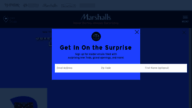 What Marshallsonline.com website looked like in 2018 (5 years ago)