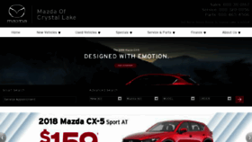 What Mazdaofcrystallake.com website looked like in 2018 (5 years ago)
