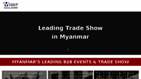What Myanmar-expo.com website looked like in 2018 (5 years ago)