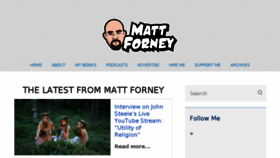 What Mattforney.com website looked like in 2018 (5 years ago)