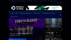 What Marcadegol.com website looked like in 2018 (5 years ago)