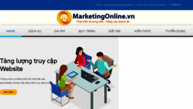 What Marketingonline.vn website looked like in 2018 (5 years ago)