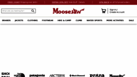 What Moosejaw.com website looked like in 2018 (5 years ago)