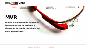What Mauriciovera.com website looked like in 2018 (5 years ago)
