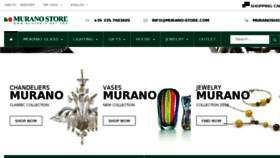 What Murano-store.com website looked like in 2018 (7 years ago)