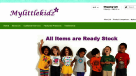 What Mylittlekidz.com website looked like in 2018 (5 years ago)