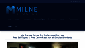 What Milnestudio.ca website looked like in 2018 (6 years ago)