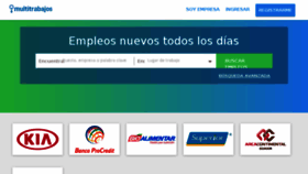 What Multitrabajos.com website looked like in 2018 (5 years ago)