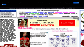 What Mysweetembroidery.com website looked like in 2018 (5 years ago)