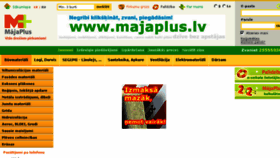 What Majaplus.lv website looked like in 2018 (5 years ago)