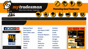 What Mytradesman.co.nz website looked like in 2018 (5 years ago)