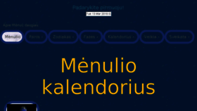 What Menuliokalendorius.info website looked like in 2018 (5 years ago)