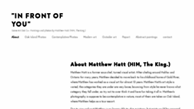 What Matthewhatt.com website looked like in 2018 (5 years ago)
