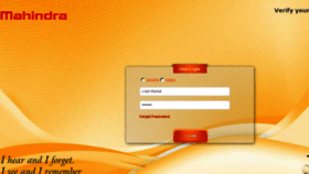 What Mahindramile.com website looked like in 2018 (5 years ago)