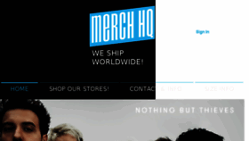 What Merchhq.com website looked like in 2018 (5 years ago)