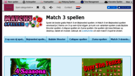 What Match3spellen.nl website looked like in 2018 (5 years ago)