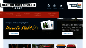 What Makethemostofwaste.co.nz website looked like in 2018 (5 years ago)