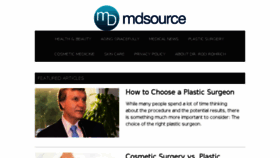 What Mdsource.com website looked like in 2018 (5 years ago)