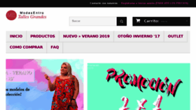 What Modasentro.com website looked like in 2018 (5 years ago)