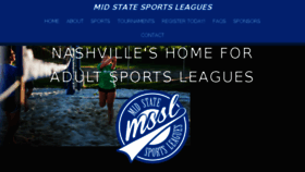 What Midstatesportsleagues.com website looked like in 2018 (5 years ago)