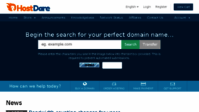 What Manage.hostdare.com website looked like in 2018 (5 years ago)