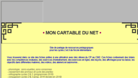 What Moncartabledunet.fr website looked like in 2018 (5 years ago)