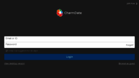 What M.charmdate.com website looked like in 2018 (5 years ago)