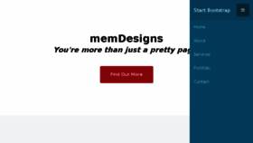 What Memdesigns.com website looked like in 2018 (5 years ago)