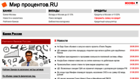 What Mir-procentov.ru website looked like in 2018 (5 years ago)