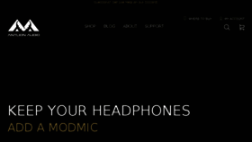 What Modmic.com website looked like in 2018 (5 years ago)