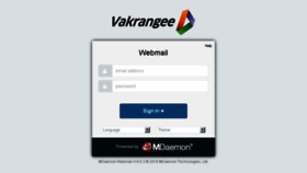 What Mail.vakrangeeconnect.com website looked like in 2018 (5 years ago)