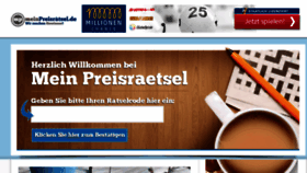 What Meinpreisraetsel.de website looked like in 2018 (5 years ago)