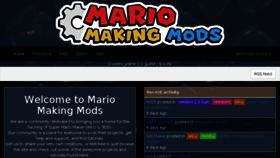 What Mariomods.net website looked like in 2018 (5 years ago)