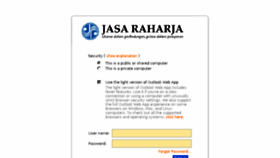 What Mail.jasaraharja.co.id website looked like in 2018 (5 years ago)