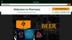 What Morrisons.com website looked like in 2018 (5 years ago)