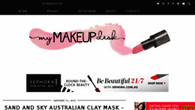 What Mymakeupdesk.com website looked like in 2018 (5 years ago)