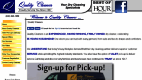 What Myqualitycleaners.com website looked like in 2018 (5 years ago)
