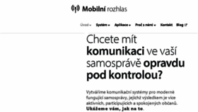 What Mobilnirozhlas.cz website looked like in 2018 (5 years ago)