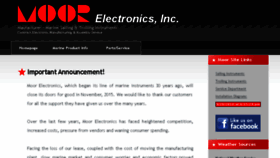 What Moorelectronics.com website looked like in 2018 (5 years ago)