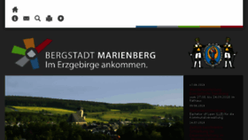 What Marienberg.de website looked like in 2018 (5 years ago)