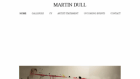 What Martindullart.com website looked like in 2018 (5 years ago)