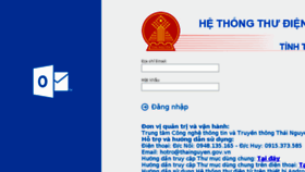 What Mail.thainguyen.gov.vn website looked like in 2018 (5 years ago)
