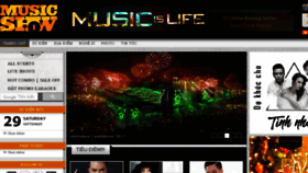 What Musicshow.vn website looked like in 2018 (5 years ago)