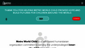 What Metroworldchild.org website looked like in 2018 (5 years ago)