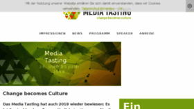 What Mediatasting.com website looked like in 2018 (5 years ago)