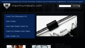 What Maximumdeals.com website looked like in 2018 (5 years ago)