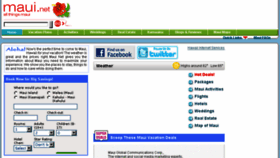 What Maui.net website looked like in 2018 (6 years ago)