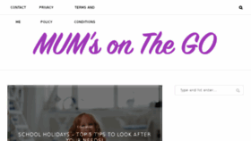 What Mumsonthego.com.au website looked like in 2018 (5 years ago)